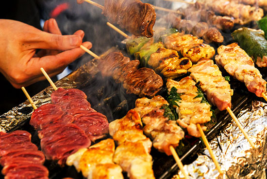 焼きシーン